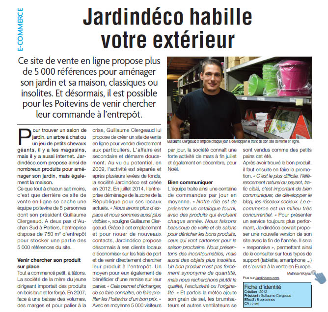Interview de Guillaume Clergeaud - président de Jardindéco.com