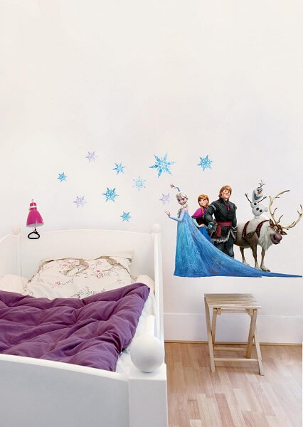 Sticker chambre enfant Reine des neiges