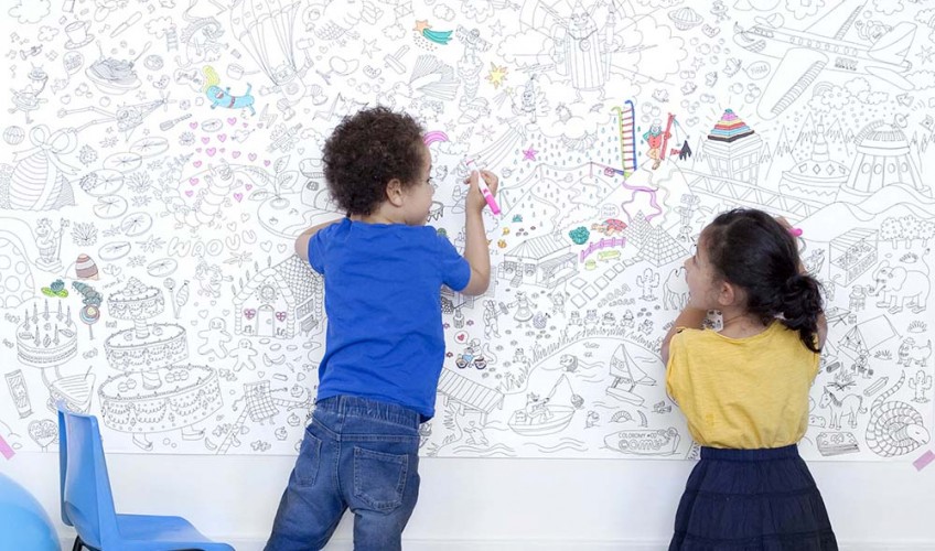 Activité ludique coloriage géant