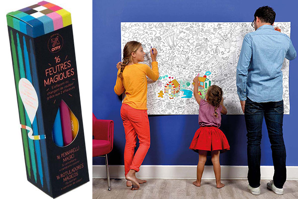 Feutre lavables pour Coloriage géant