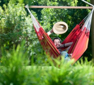 Chaise hamac pour le jardin, la terrasse ou l'intérieur