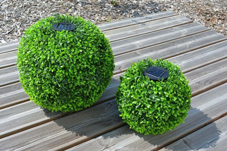 Nouveaux articles Jardindeco Boule de buis éclairée